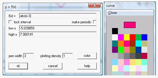 winplot - explicit function window