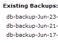 Backup